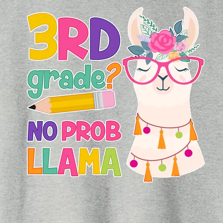 3rd Grade? No Prob Llama Women's Crop Top Tee