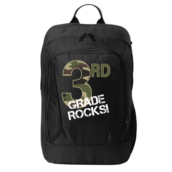 3rd Grade Rocks Camo City Backpack