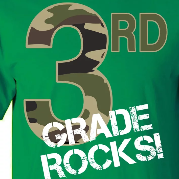 3rd Grade Rocks Camo Tall T-Shirt