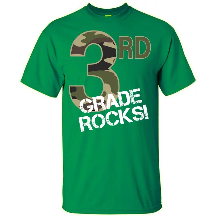 3rd Grade Rocks Camo Tall T-Shirt