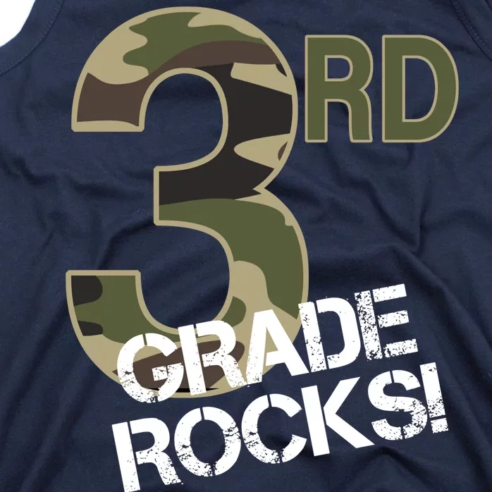 3rd Grade Rocks Camo Tank Top