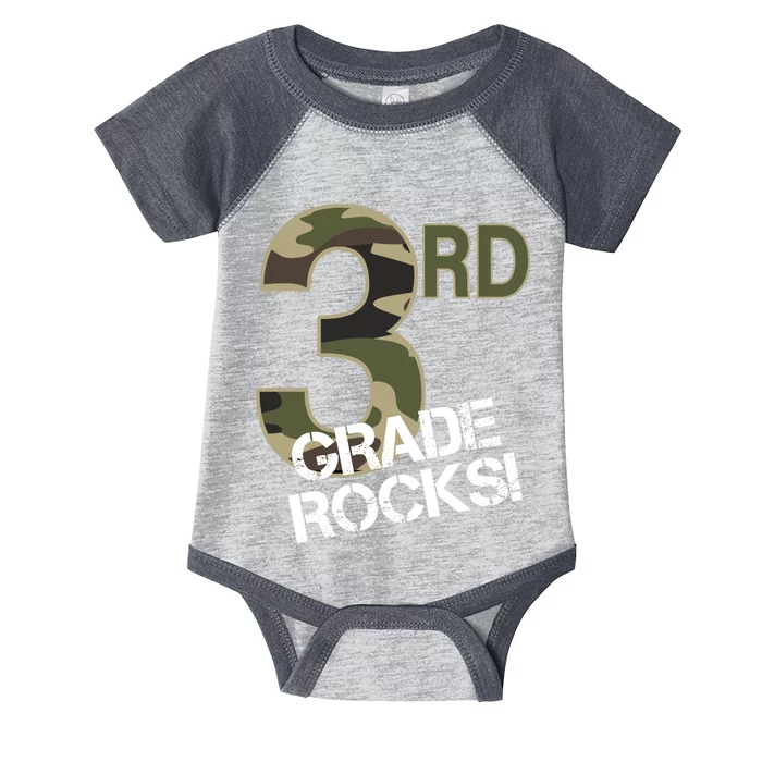 3rd Grade Rocks Camo Infant Baby Jersey Bodysuit