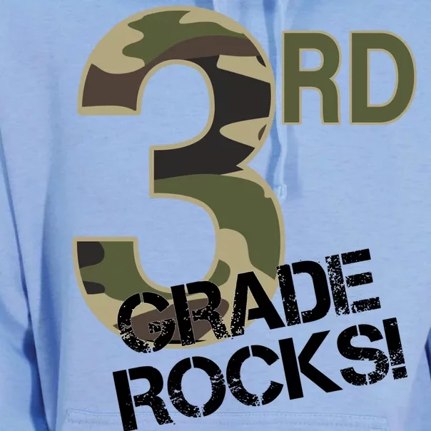 3rd Grade Rocks Camo Unisex Surf Hoodie