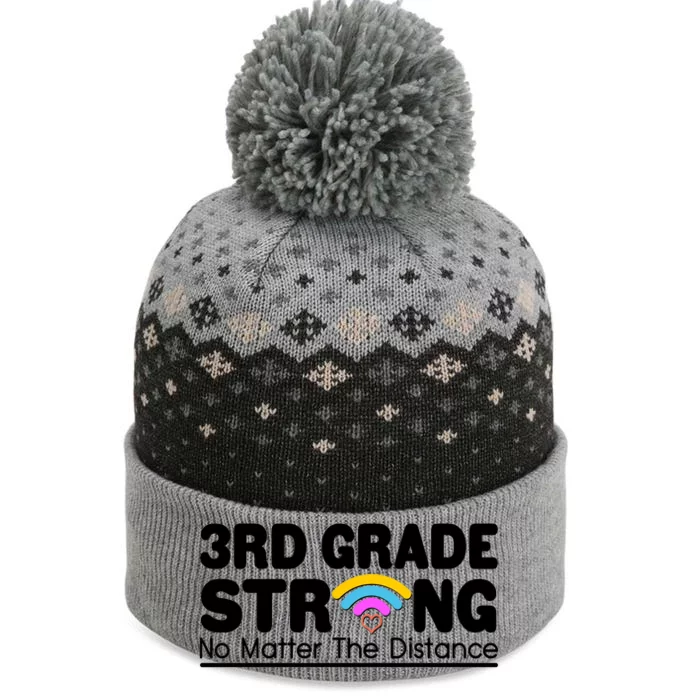 3rd Grade Strong No Matter The Distance The Baniff Cuffed Pom Beanie