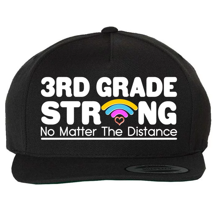 3rd Grade Strong No Matter The Distance Wool Snapback Cap