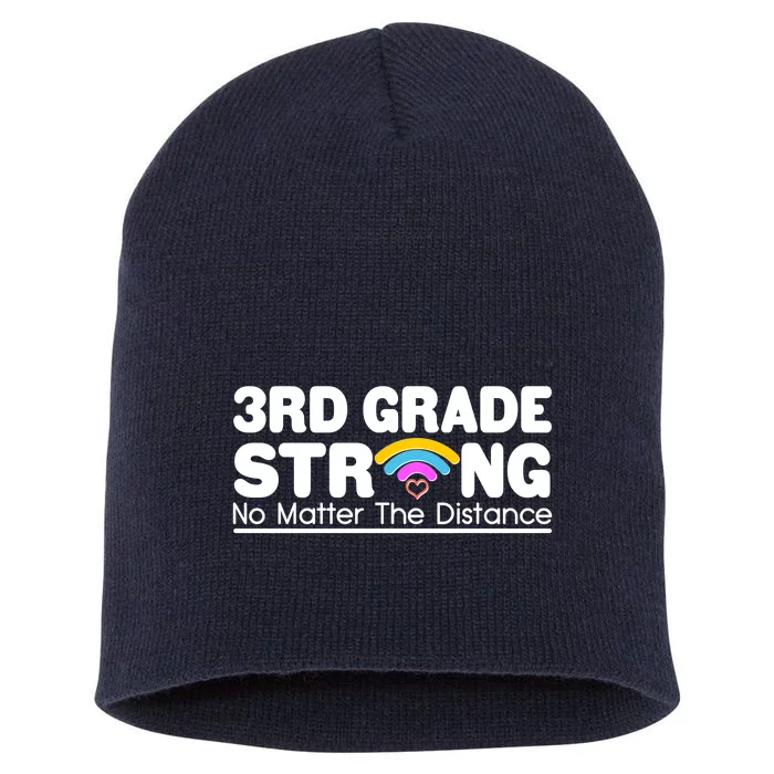 3rd Grade Strong No Matter The Distance Short Acrylic Beanie