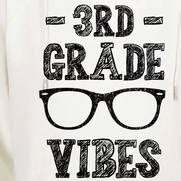 3rd Grade Vibes Womens Funnel Neck Pullover Hood