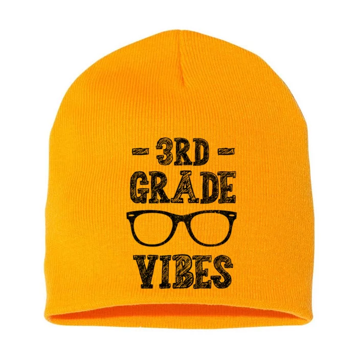 3rd Grade Vibes Short Acrylic Beanie