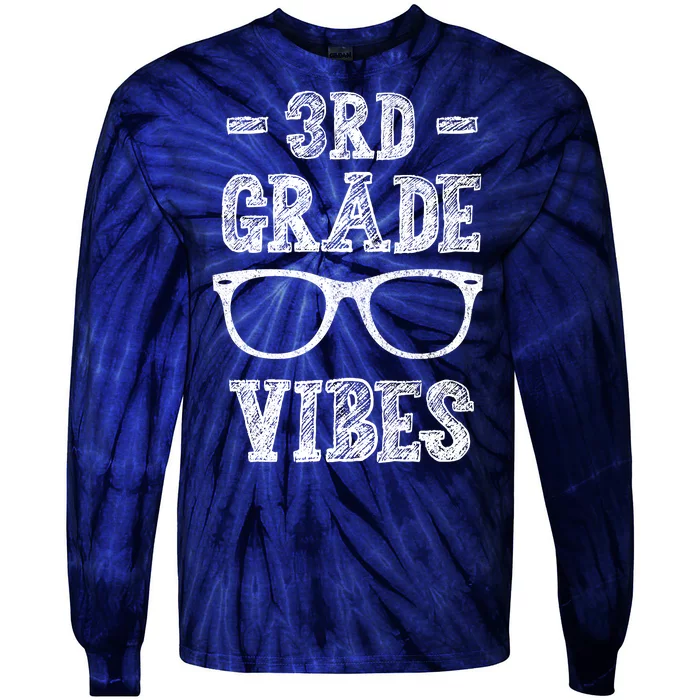 3rd Grade Vibes Tie-Dye Long Sleeve Shirt