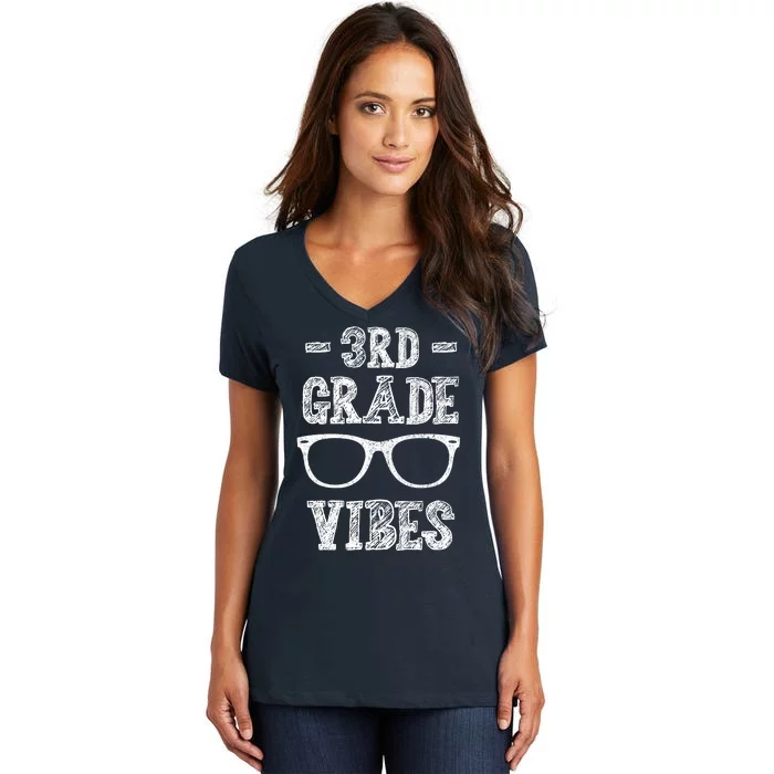 3rd Grade Vibes Women's V-Neck T-Shirt