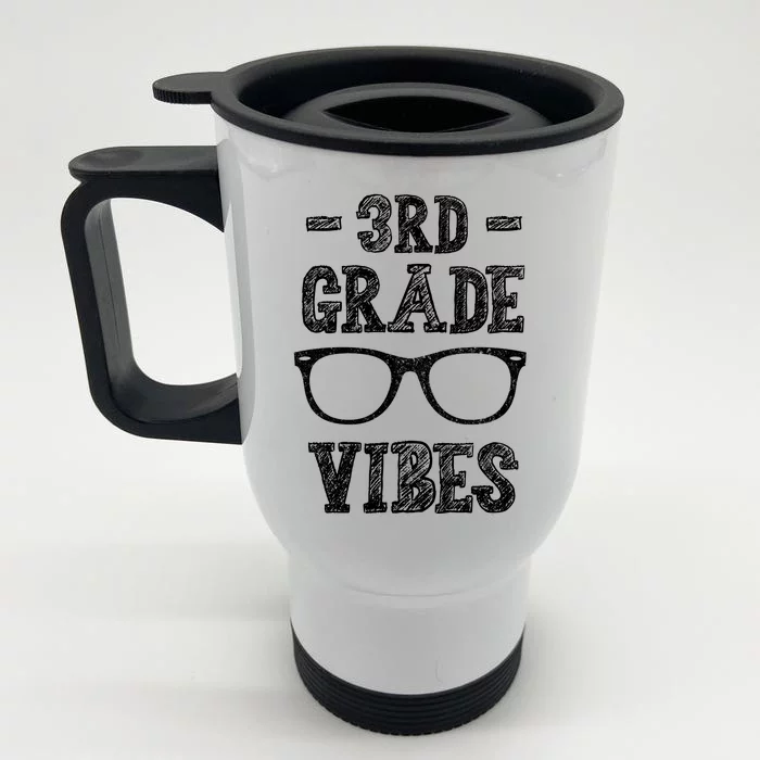 3rd Grade Vibes Front & Back Stainless Steel Travel Mug