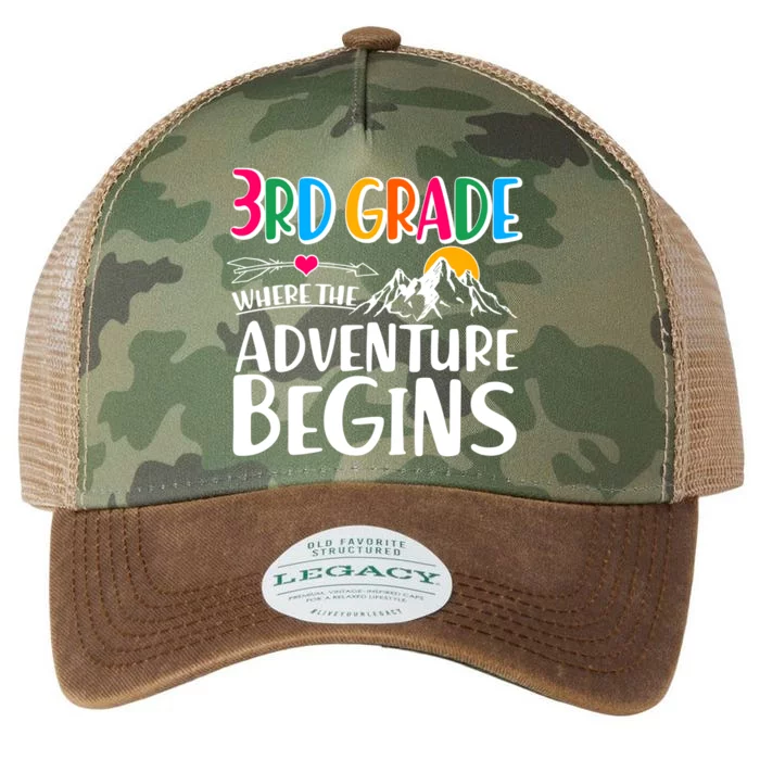 3rd Grade Where The Adventure Begins Legacy Tie Dye Trucker Hat