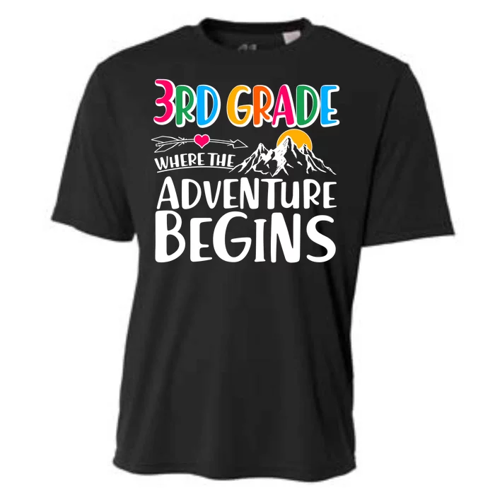 3rd Grade Where The Adventure Begins Cooling Performance Crew T-Shirt