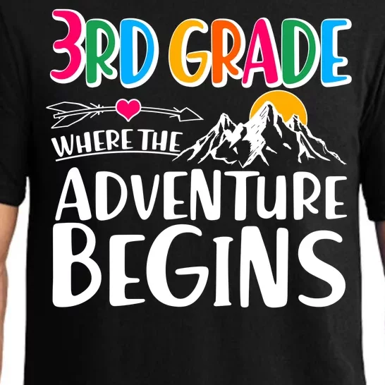 3rd Grade Where The Adventure Begins Pajama Set