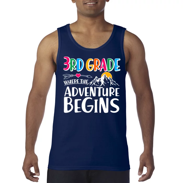 3rd Grade Where The Adventure Begins Tank Top