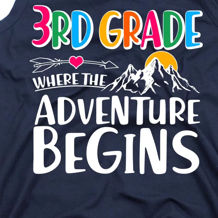 3rd Grade Where The Adventure Begins Tank Top