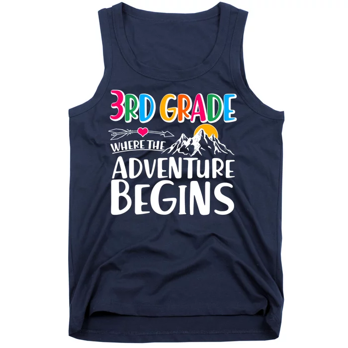 3rd Grade Where The Adventure Begins Tank Top