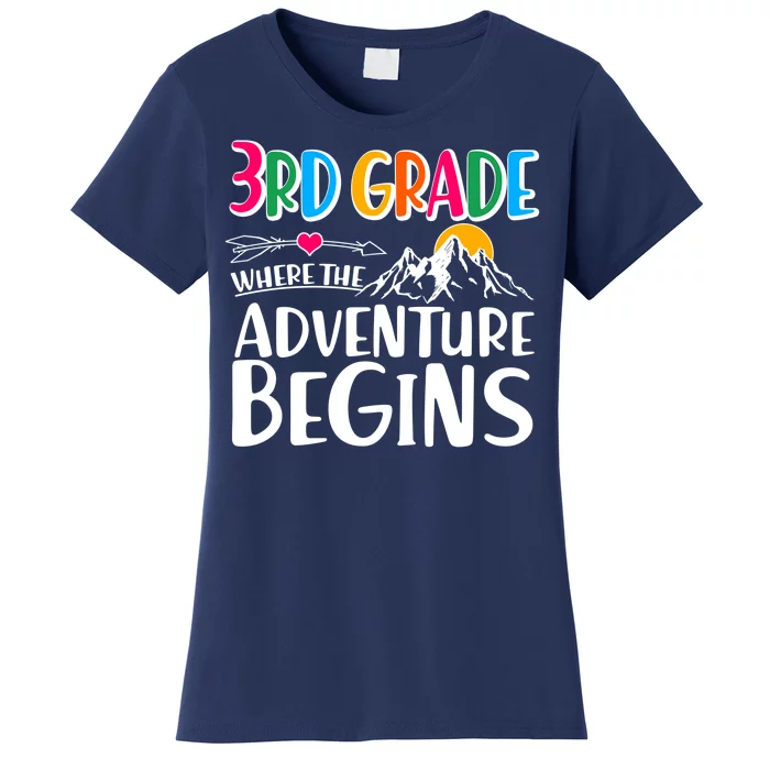 3rd Grade Where The Adventure Begins Women's T-Shirt