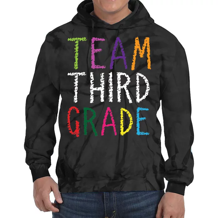 3rd Team Third Grade Tie Dye Hoodie