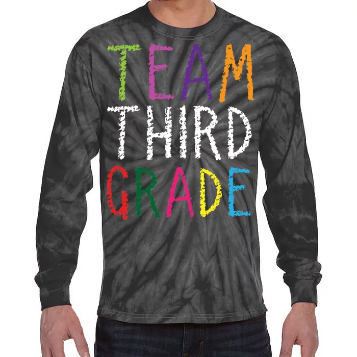 3rd Team Third Grade Tie-Dye Long Sleeve Shirt