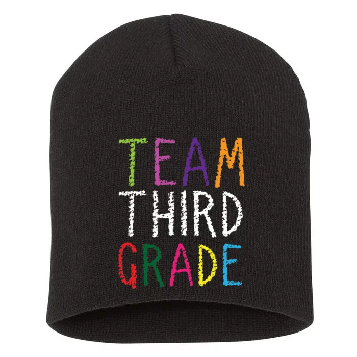 3rd Team Third Grade Short Acrylic Beanie