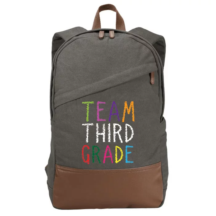 3rd Team Third Grade Cotton Canvas Backpack