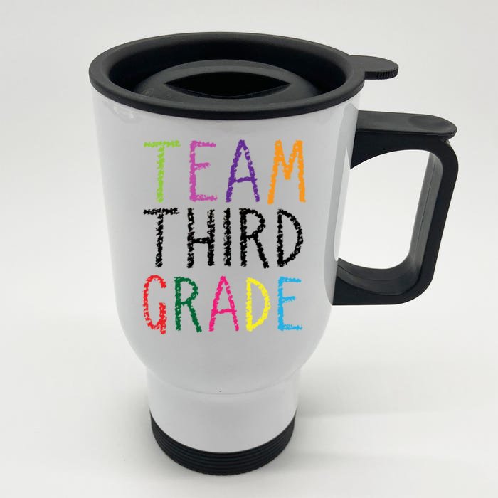 3rd Team Third Grade Front & Back Stainless Steel Travel Mug