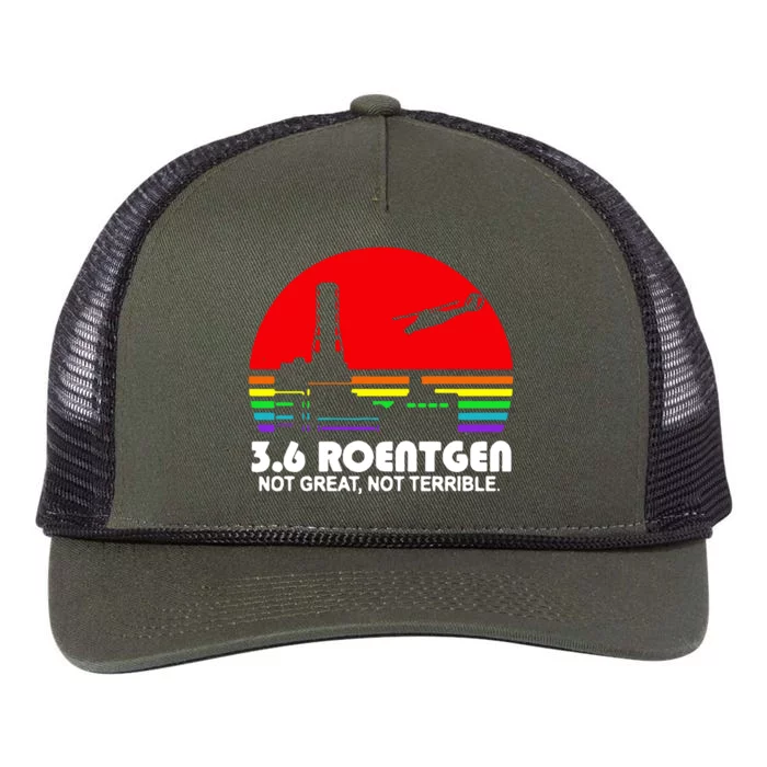 3.6 Roentgen Not Great Not Terrible Retro Rope Trucker Hat Cap