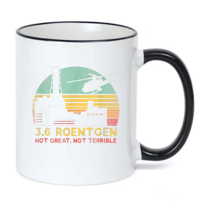 3.6 Roentgen Not Great, Not Terrible Chernobyl Gift Black Color Changing Mug