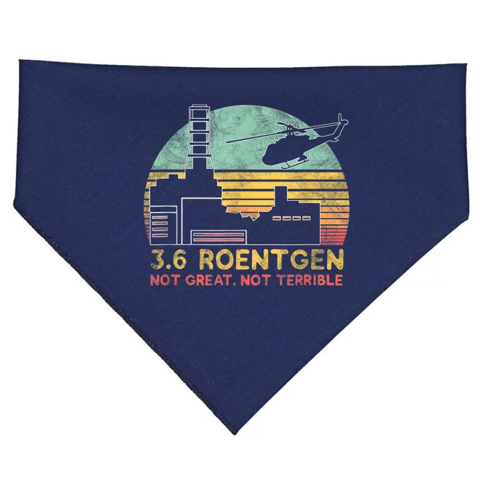 3.6 Roentgen Not Great, Not Terrible Chernobyl Gift USA-Made Doggie Bandana