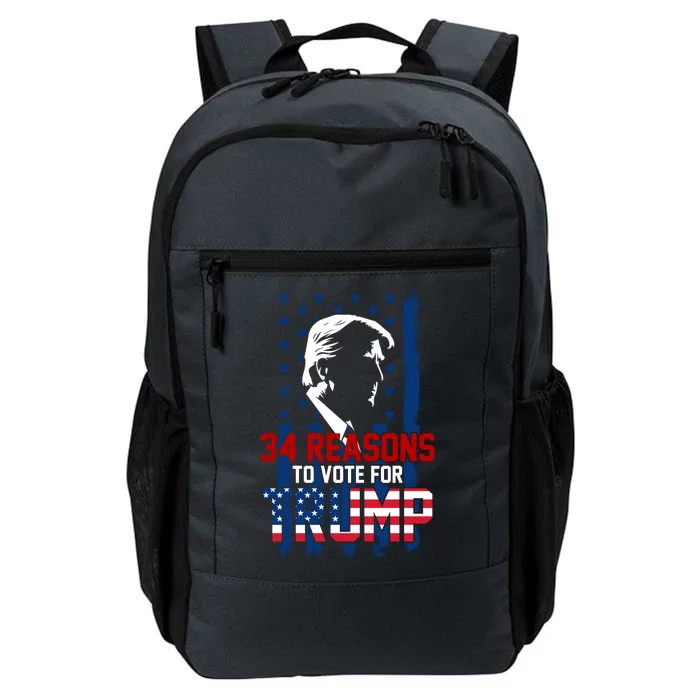 34 Reasons To Vote For Trump Daily Commute Backpack