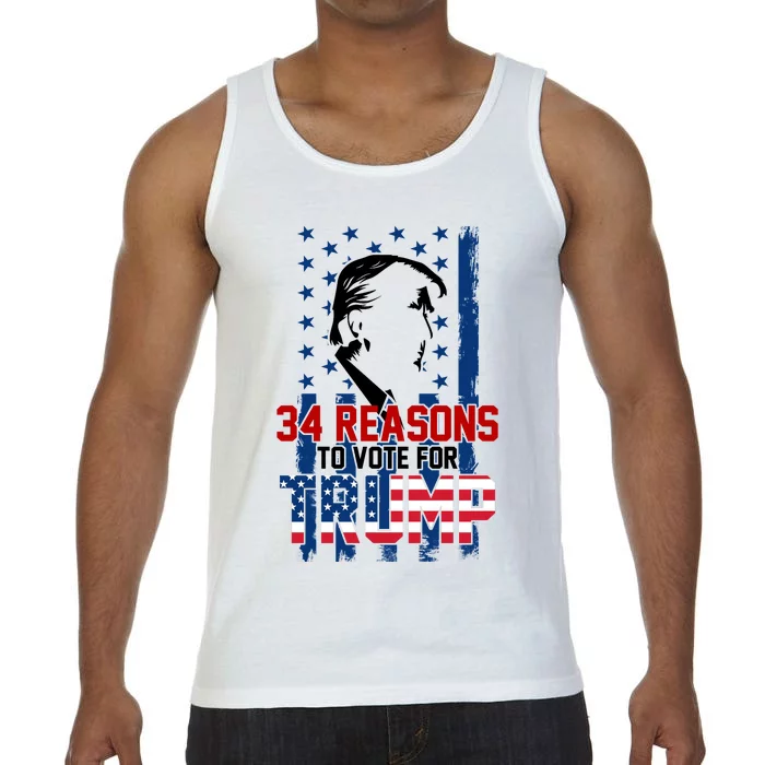 34 Reasons To Vote For Trump Comfort Colors® Tank Top