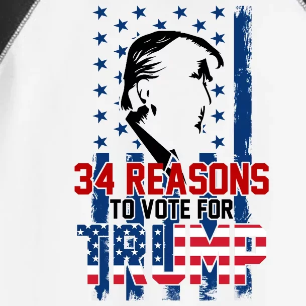 34 Reasons To Vote For Trump Toddler Fine Jersey T-Shirt