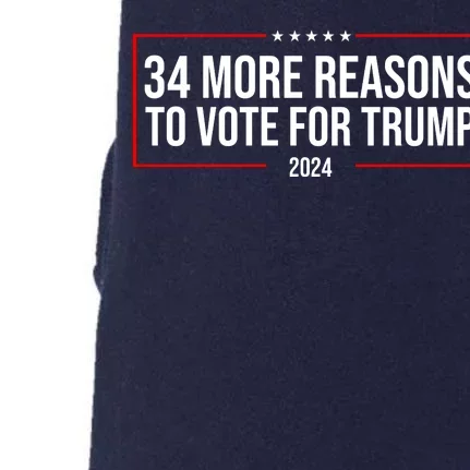 34 Reasons To Vote For Trump 2024 Election Doggie 3-End Fleece Hoodie