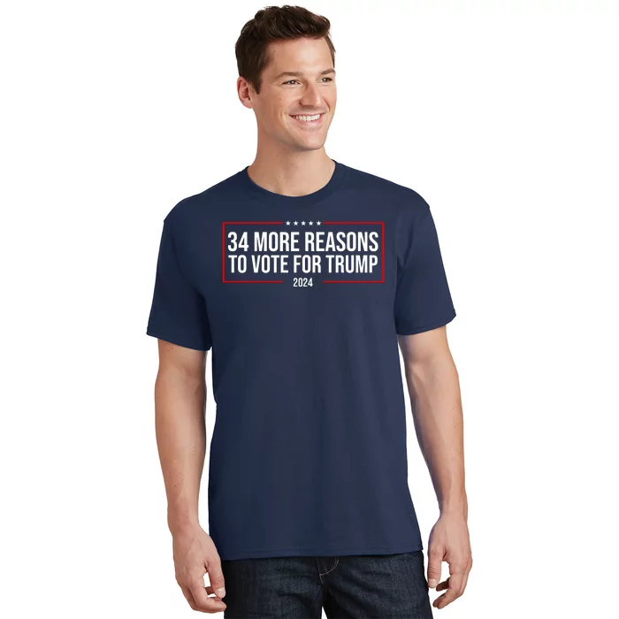 34 Reasons To Vote For Trump 2024 Election T-Shirt