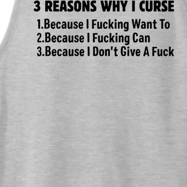 3 Reasons Why I Curse Because I Fucking Want To Ladies Tri-Blend Wicking Tank