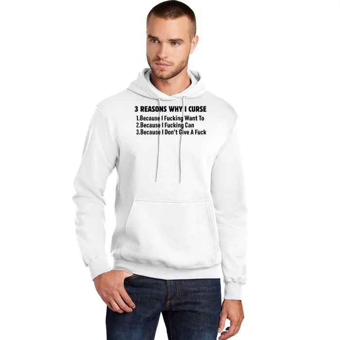 3 Reasons Why I Curse Because I Fucking Want To Hoodie