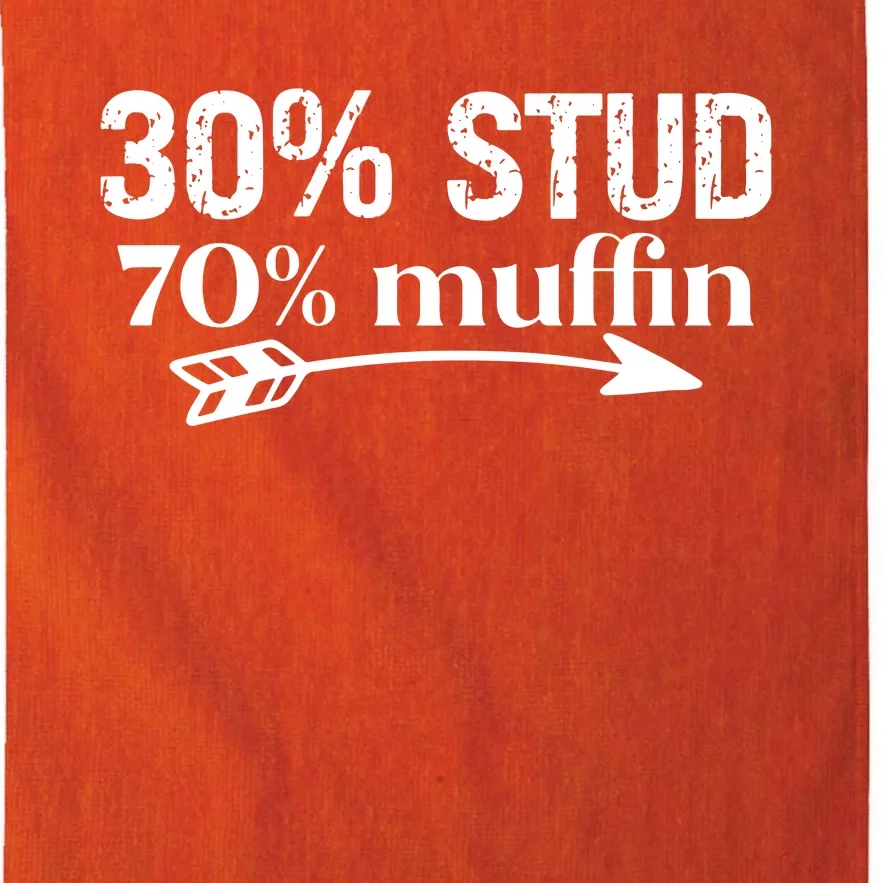 30% Stud 70% Muffin Platinum Collection Golf Towel