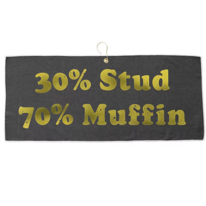 30% Stud 70% Muffin Large Microfiber Waffle Golf Towel