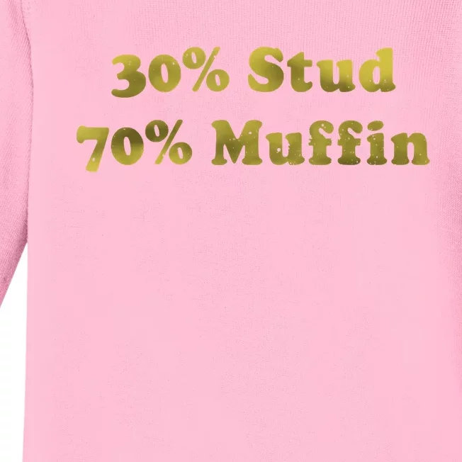 30 Stud 70 Muffin Baby Long Sleeve Bodysuit