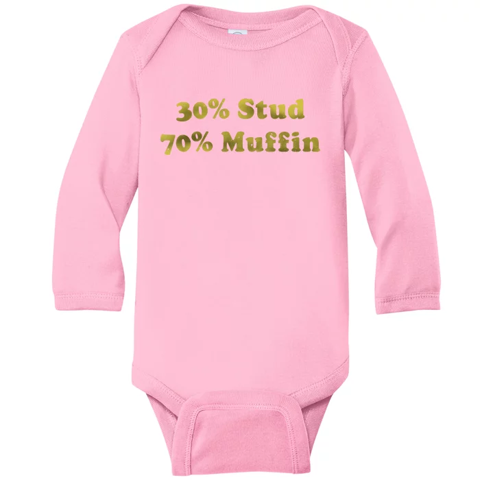 30 Stud 70 Muffin Baby Long Sleeve Bodysuit