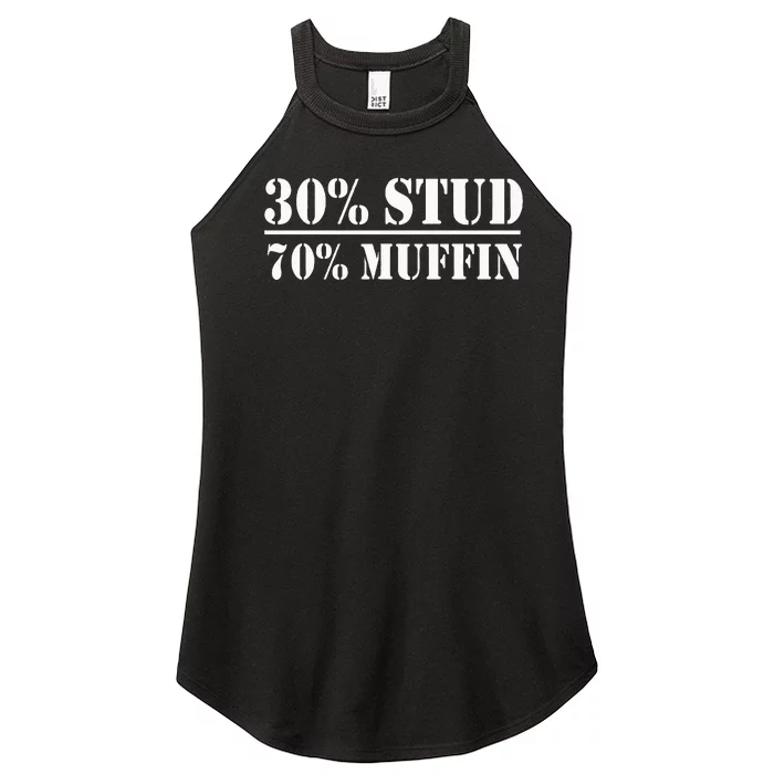 30 Stud 70 Muffin Funny Valentines Day Stud Muffin Women’s Perfect Tri Rocker Tank