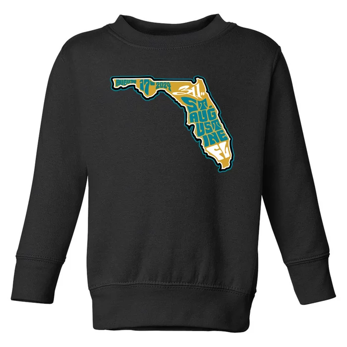 311 St Augustine Fl August 17th 2024 Toddler Sweatshirt