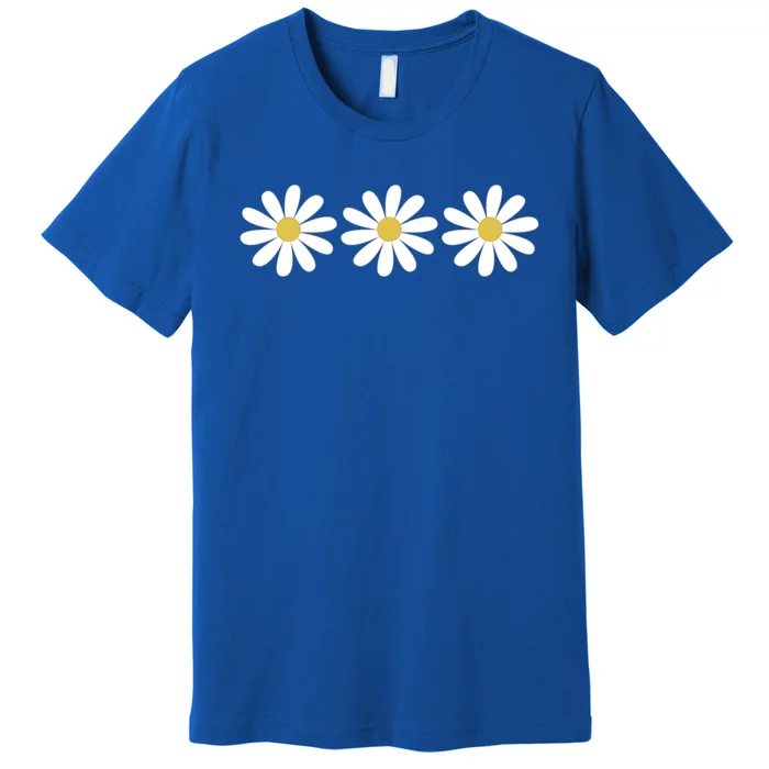 3 Simple But Pretty Daisy Flower Gift Premium T-Shirt