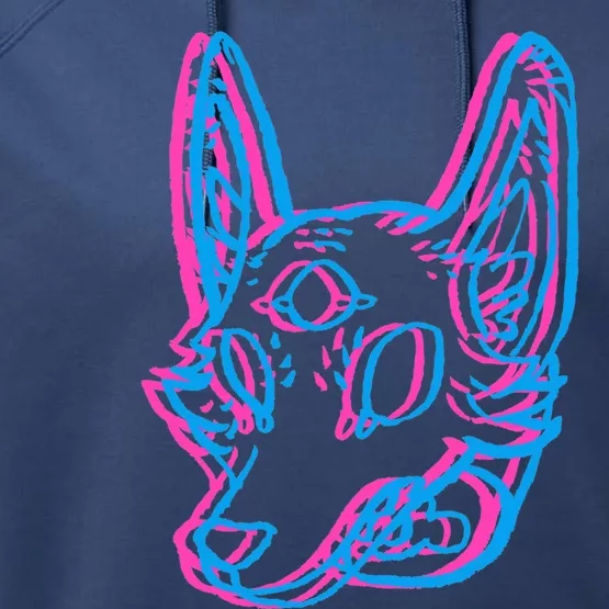 3d Space Coyote Performance Fleece Hoodie