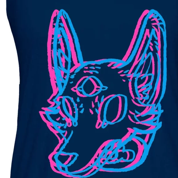 3d Space Coyote Ladies Essential Flowy Tank