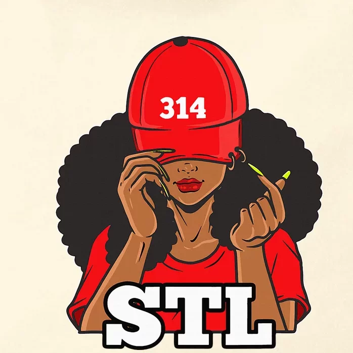 314 Stl From St. Louis Missouri Black Woman Zip Tote Bag