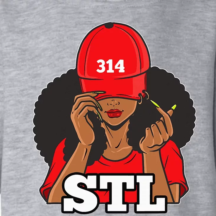 314 Stl From St. Louis Missouri Black Woman Toddler Hoodie