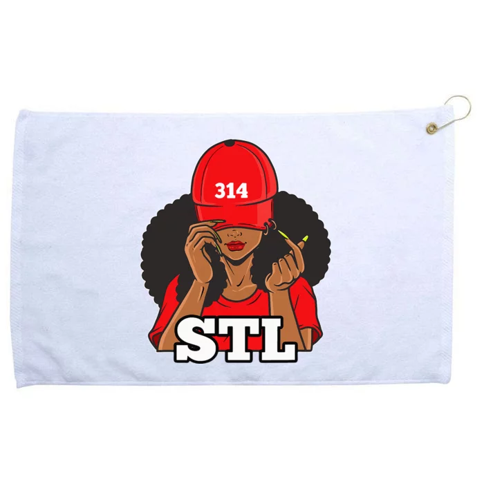 314 Stl From St. Louis Missouri Black Woman Grommeted Golf Towel