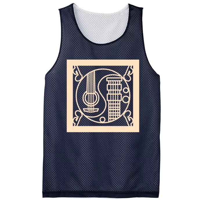 3d Style Graphic Instruments 3 Last Mesh Reversible Basketball Jersey Tank